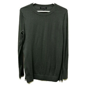 Banana Republic Womens Sweater Tunic S Green Merino Wool Academia College Preppy